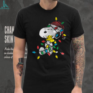 Peanuts Snoopy Woodstock Christmas Lights T Shirt