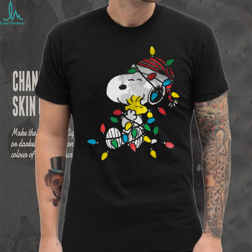 Peanuts Snoopy Woodstock Christmas Lights T Shirt Peanuts Snoopy Woodstock Christmas Lights T Shirt