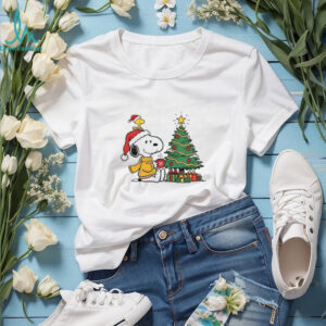 Peanuts Snoopy and Woodstock Holiday Christmas Tree Shirt Peanuts Snoopy and Woodstock Holiday Christmas Tree Shirt