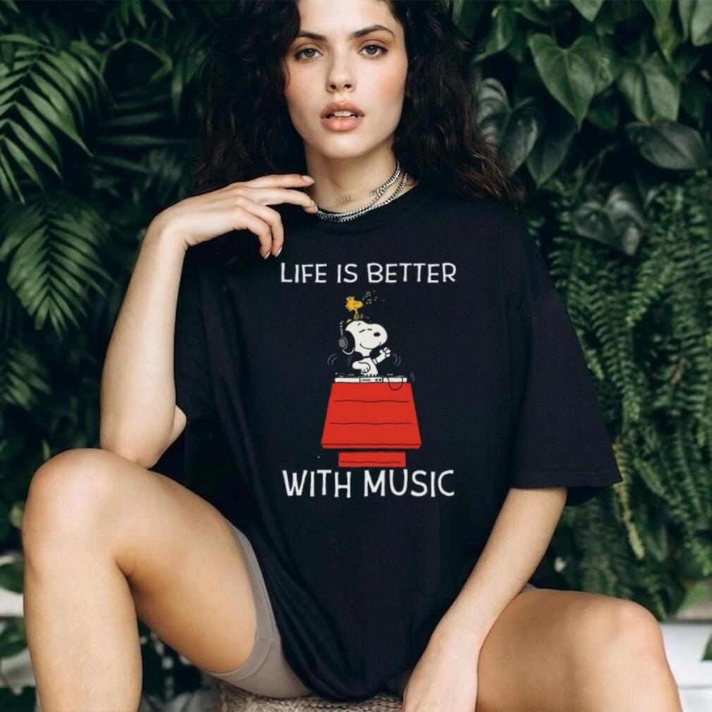 Peanuts Snoopy and Woodstock Music Lover’s T Shirt Peanuts Snoopy and Woodstock Music Lover’s T Shirt