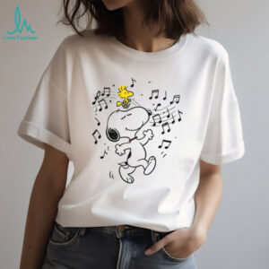 Peanuts Snoopy and Woodstock's Be Happy Dance T Shirt