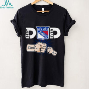 Personalized David & Jack New York Rangers Dad T Shirt