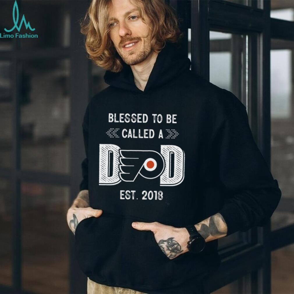 Philadelphia Flyers Blessed to be a Dad T Shirt Philadelphia Flyers Blessed to be a Dad T Shirt