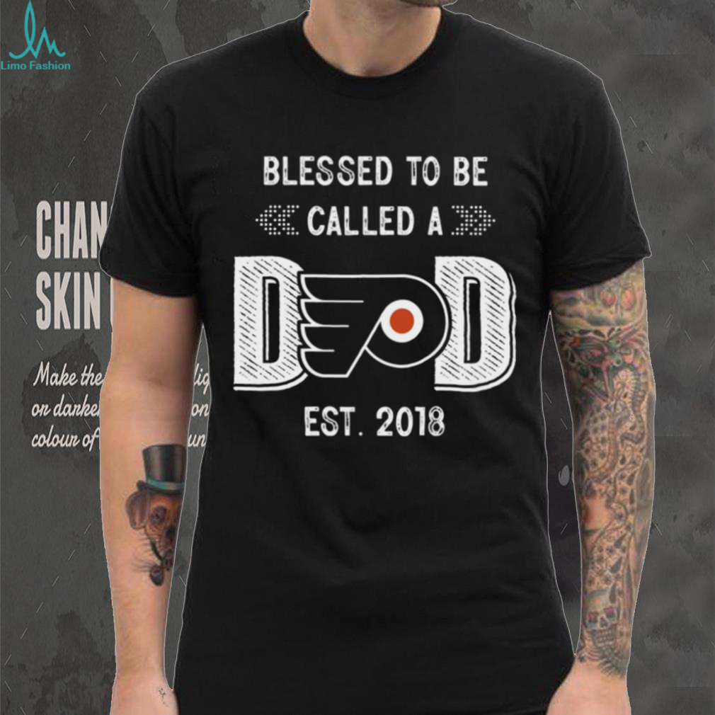 Philadelphia Flyers Blessed to be a Dad T Shirt Philadelphia Flyers Blessed to be a Dad T Shirt