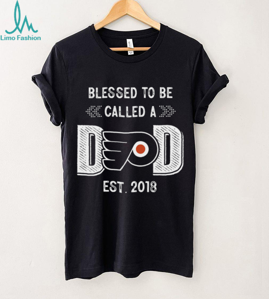 Philadelphia Flyers Blessed to be a Dad T Shirt Philadelphia Flyers Blessed to be a Dad T Shirt