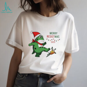 Portland Frog kick crown Resist Merry Christmas Merry Christmas shirt