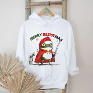Portland frog Santa hat Merry Resistmas Merry Christmas 2025 meme shirt