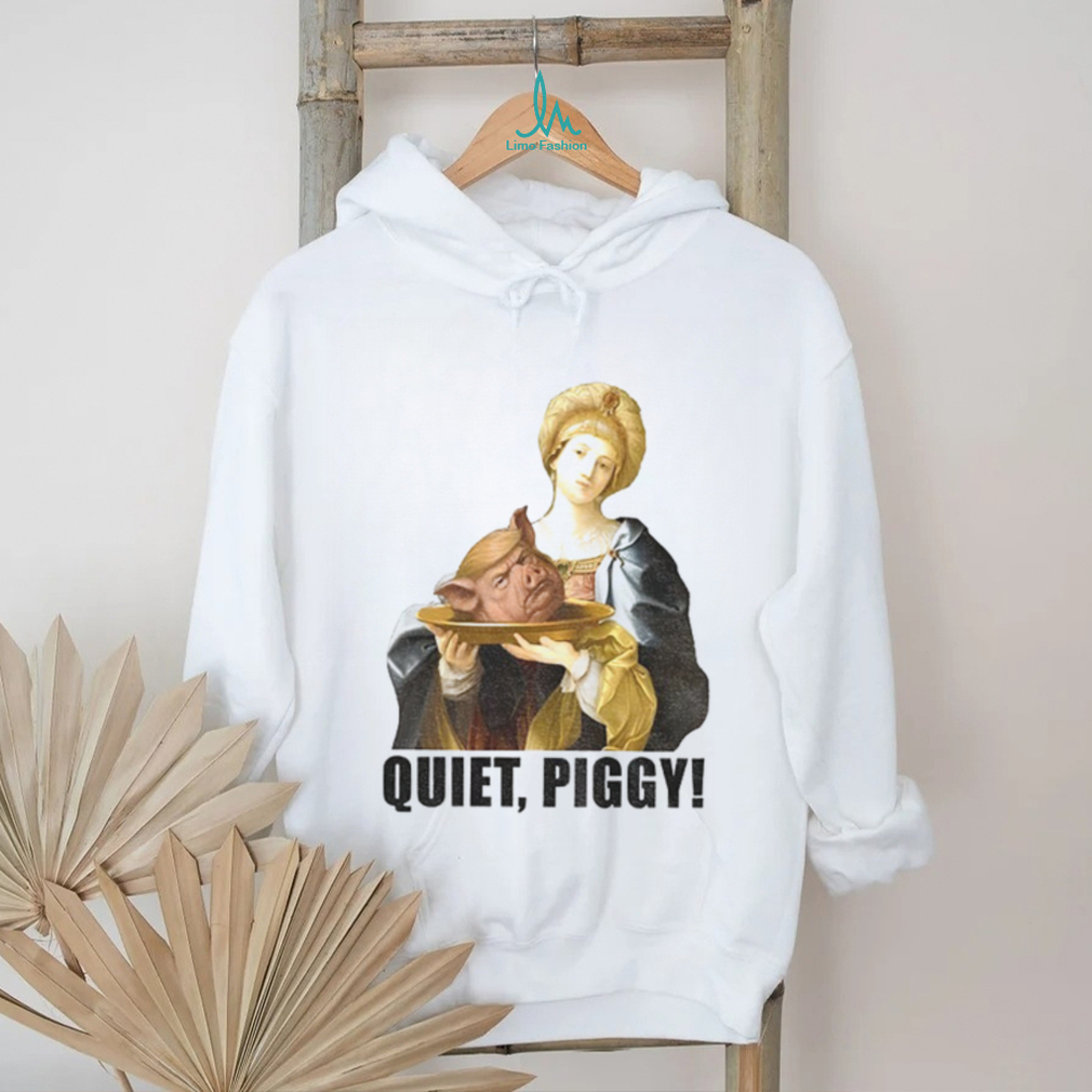 Quiet Piggy Anti Trump Feminist Trump pig head retro shirt