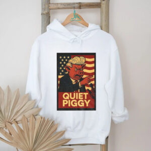 Quiet Piggy Political Rude Potus Satire American flag poster shirt