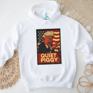 Quiet Piggy Political Rude Potus Satire American flag poster shirt