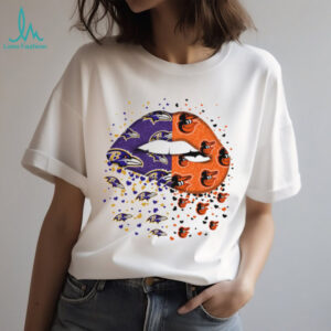 Ravens and Orioles Fan Lips Tee