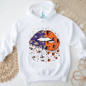 Ravens and Orioles Fan Lips Tee
