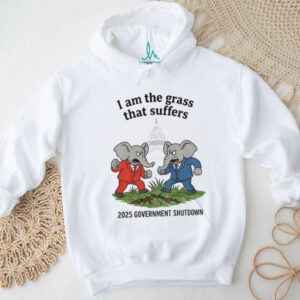 Republican Elephant I am the grass that suffers 2025 Government Shutdown shirt