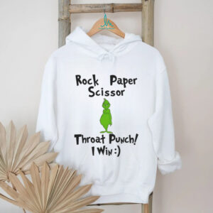 Rock Paper Scissors Throat Punch I Win Grinch Christmas Shirt