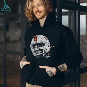 Rueben Bain Jr. helmet face Miami Hurricanes NFL Football signature shirt