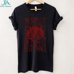 Sabo Tabby respect existence or expect resistance punk leftist socialist shirt