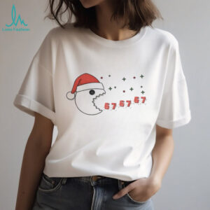 Santa Hat 67 meme Pacman game funny Christmas shirt