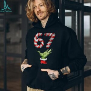 Santa Six Seven 67 Meme Christmas 67 Candy Cane Kids Boys T Shirt