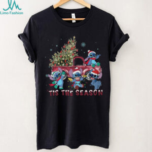 Santa Stitch with Christmas Lights T Shirt (1)