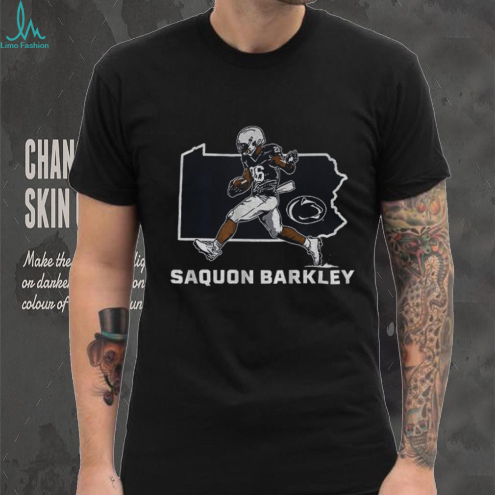 Saquon Barkley State Star Penn State Nittany Lions football shirt Saquon Barkley State Star Penn State Nittany Lions football shirt