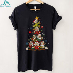 Seven Dwarfs Christmas tree Grumpy Dopey Happy Dwarf Xmas Merry Christmas shirt