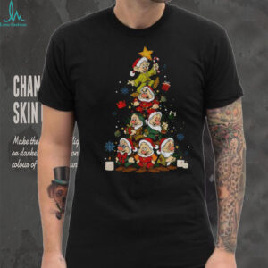 Seven Dwarfs Christmas tree Grumpy Dopey Happy Dwarf Xmas Merry Christmas shirt