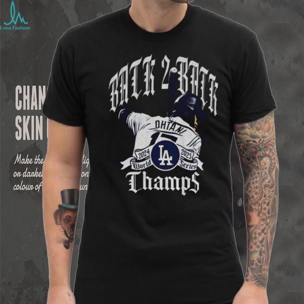 Shohei Ohtani Los Angeles Dodgers New Era Back to Back World Series Champions shirt Shohei Ohtani Los Angeles Dodgers New Era Back to Back World Series Champions shirt