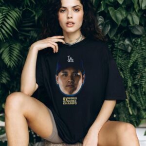 Shohei Ohtani big face Los Angeles Dodgers MLB Baseball 9X World Series Champs 2025 shirt