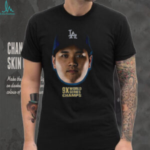 Shohei Ohtani big face Los Angeles Dodgers MLB Baseball 9X World Series Champs 2025 shirt