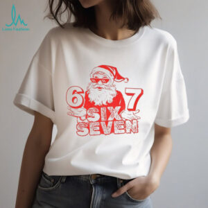 Six Seven Santa sunglasses 67 meme shirt