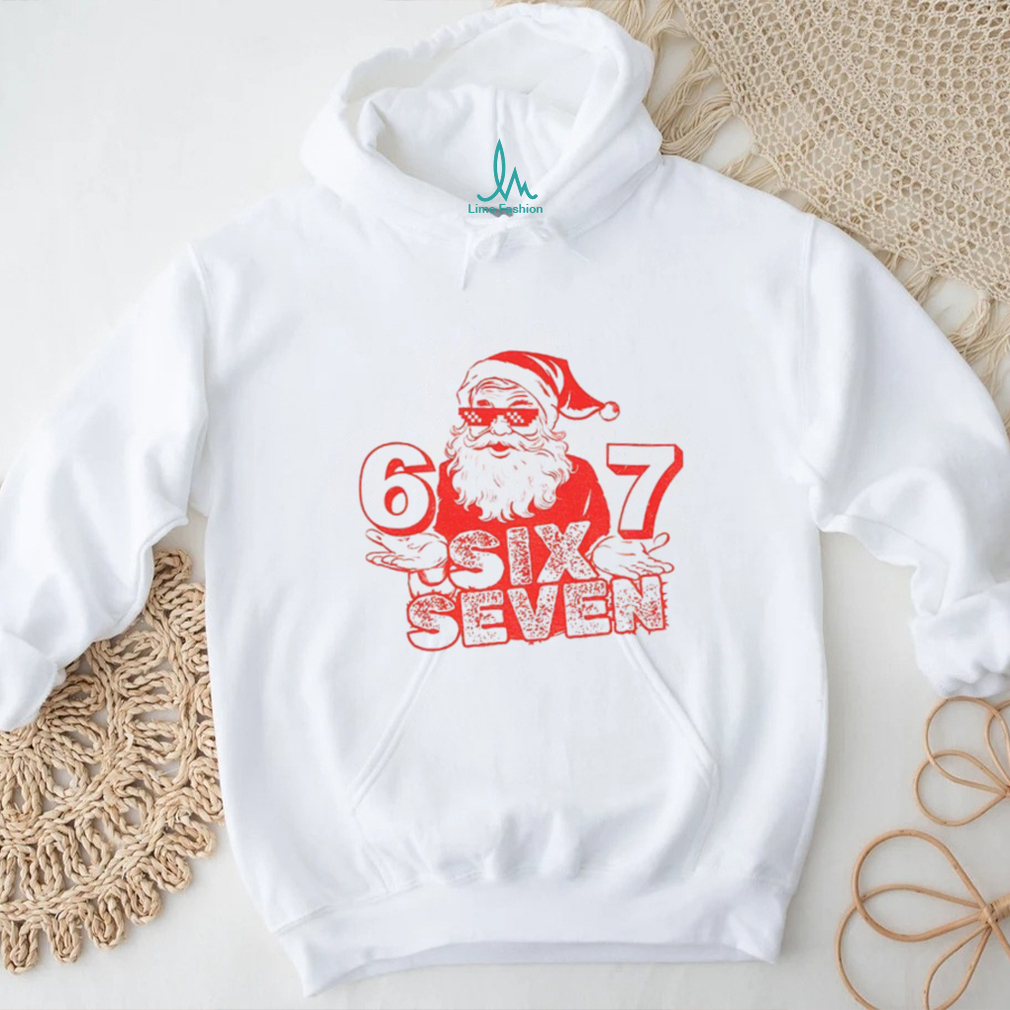Six Seven Santa thug life sunglasses 6 7 meme Christmas shirt Six Seven Santa thug life sunglasses 6 7 meme Christmas shirt