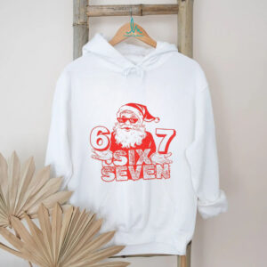 Six Seven Santa thug life sunglasses 6 7 meme Christmas shirt