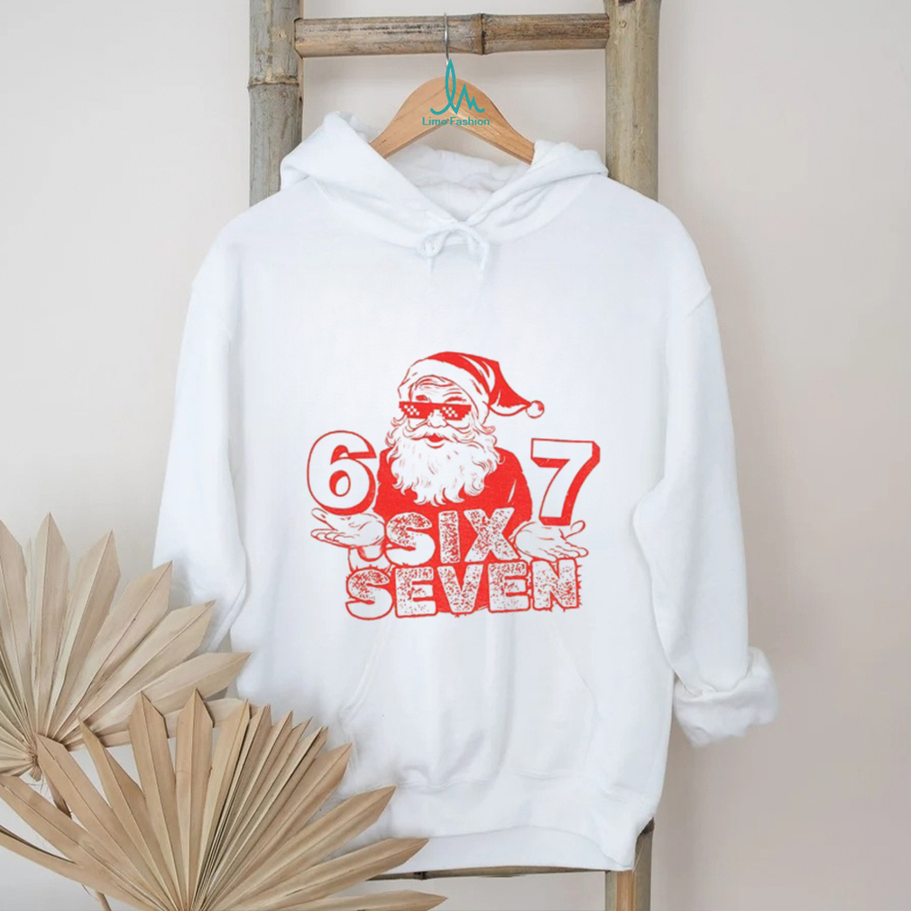 Six Seven Santa thug life sunglasses 6 7 meme Christmas shirt Six Seven Santa thug life sunglasses 6 7 meme Christmas shirt