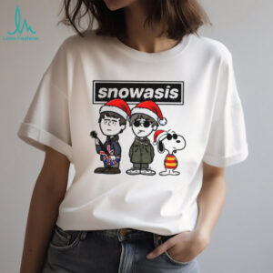 Snoopoasis Funny Christmas Snowasis Snowman Rock Band Parody shirt