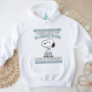 Snoopy My Silence Doesn't Mean I Agree T shirt