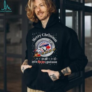 Snoopy Toronto Blue Jays Merry Christmas To All And To Blue Jays A Good Season MLB Baseball shirt