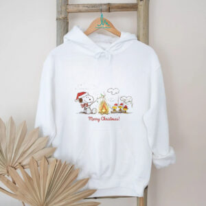 Snoopy and Friends Christmas Campfire Graphic T Shirt