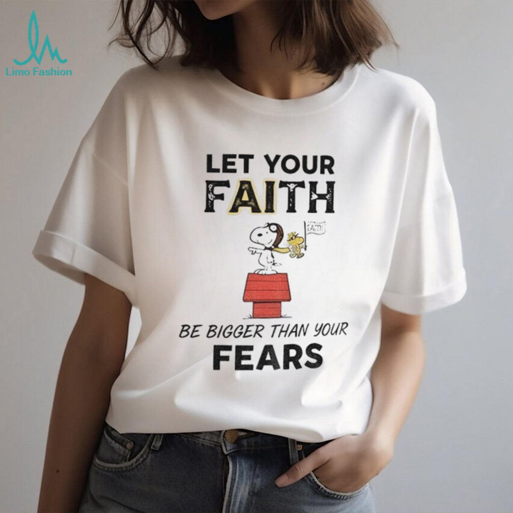 Snoopy red house let your faith be bigger than your fears Christmas shirt Snoopy red house let your faith be bigger than your fears Christmas shirt