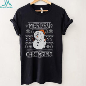 Snowman Monkey Jesus Ecce Homo Merry Christmas 2025 shirt