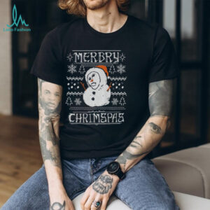 Snowman Monkey Jesus Ecce Homo Merry Christmas 2025 shirt