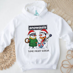 Some Might Sleigh Snowman Rock Band Parody Snowasis shirt