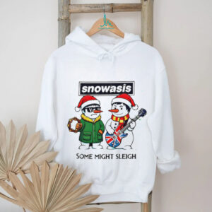 Some Might Sleigh Snowman Rock Band Parody Snowasis shirt
