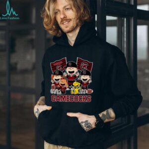 South Carolina Gamecocks Shop Snoopy Charlie Brown And Friends Gamecocks Flags T Shirt