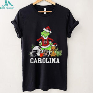 South Carolina The Grinch and Max helmet Christmas 2025 shirt