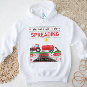Spreading Christmas Cheer Sweatshirt Funny Farmer Tractor Dad Jumper