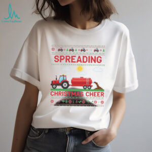 Spreading Christmas Cheer Sweatshirt Funny Farmer Tractor Dad Jumper