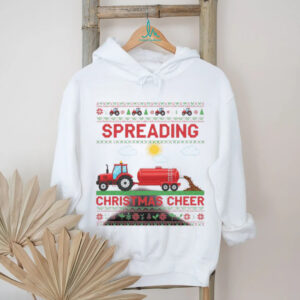 Spreading Christmas Cheer Sweatshirt Funny Farmer Tractor Dad Jumper