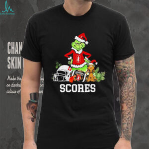 Stanford Cardinal Scores The Grinch and Max helmet Christmas 2025 shirt
