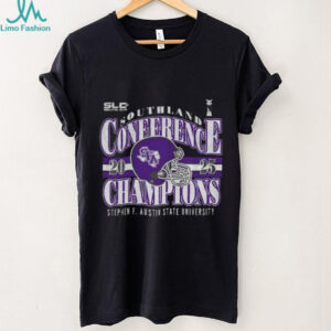 Stephen F. Austin State University helmet Southland Conference Champions 2025 shirt