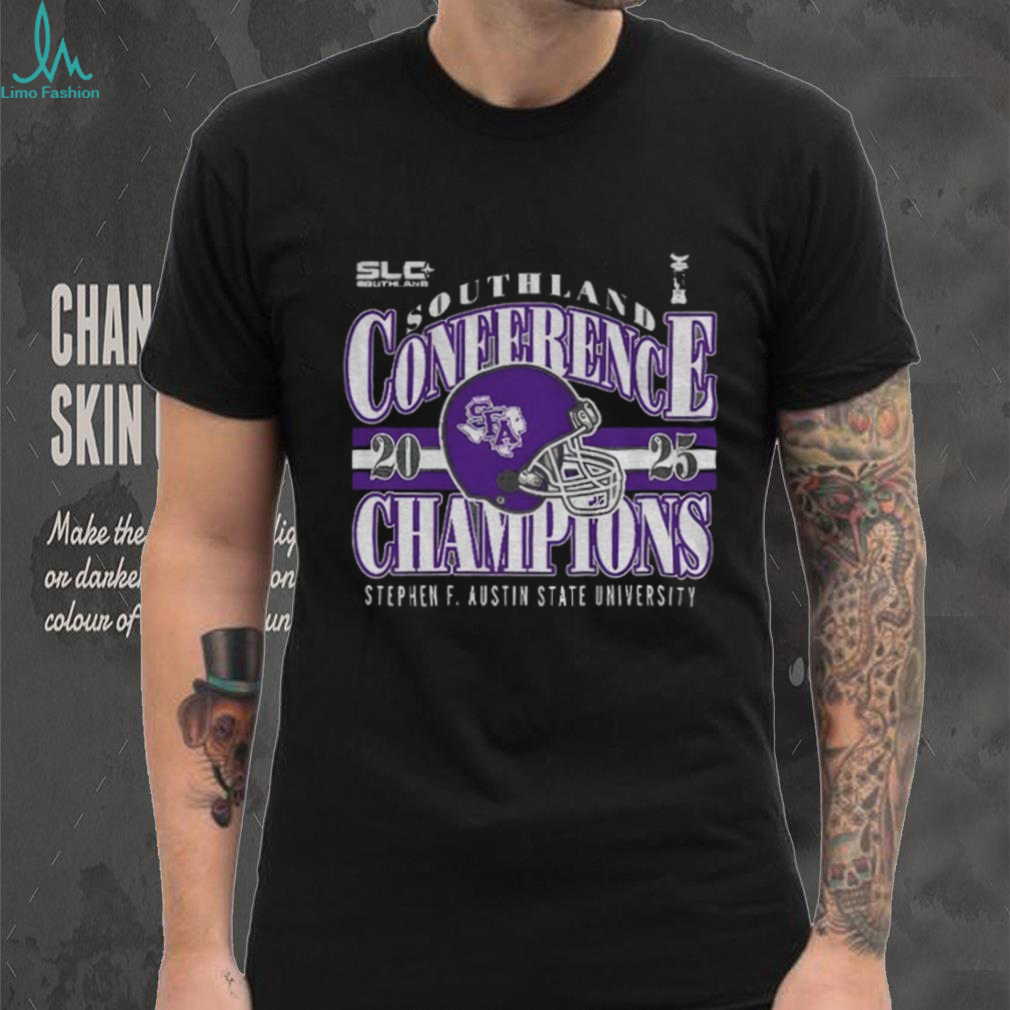 Stephen F. Austin State University helmet Southland Conference Champions 2025 shirt Stephen F. Austin State University helmet Southland Conference Champions 2025 shirt